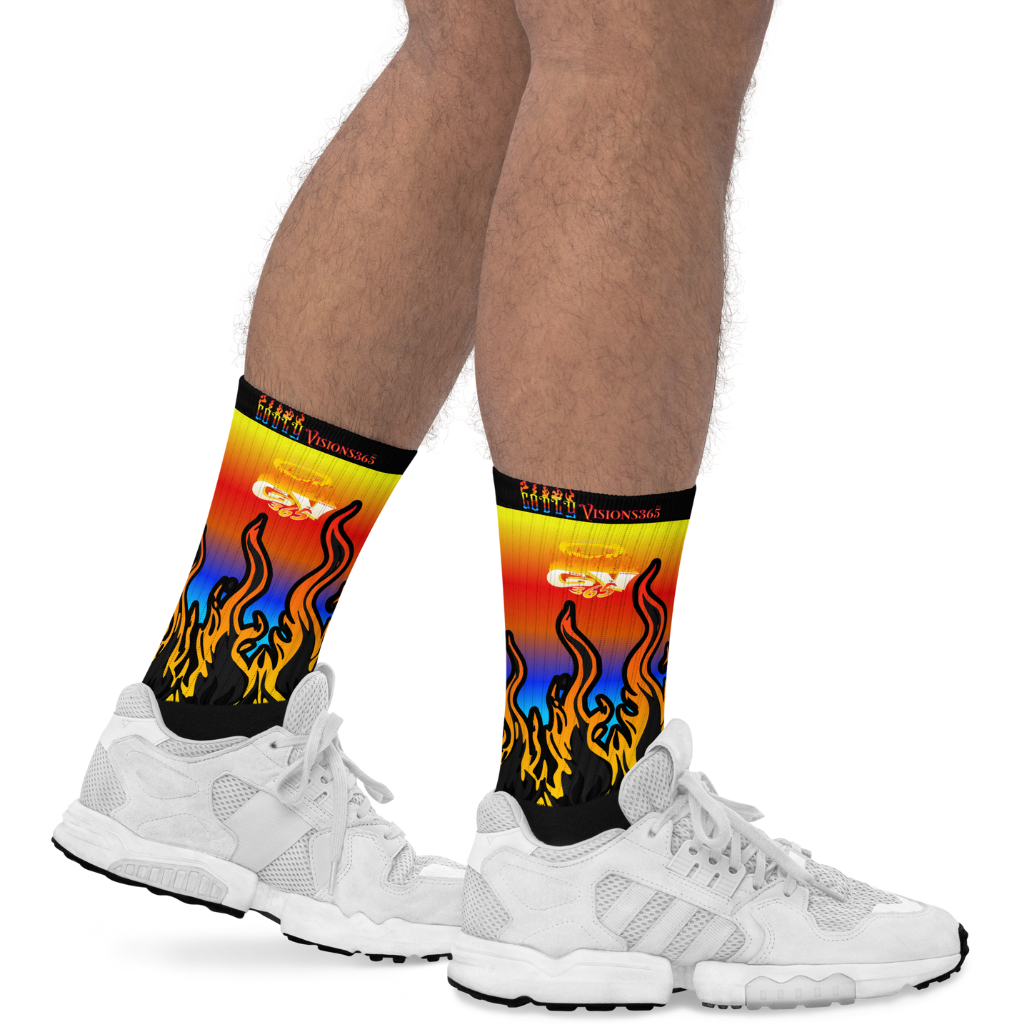 Godly Vision Flame Socks "V3"