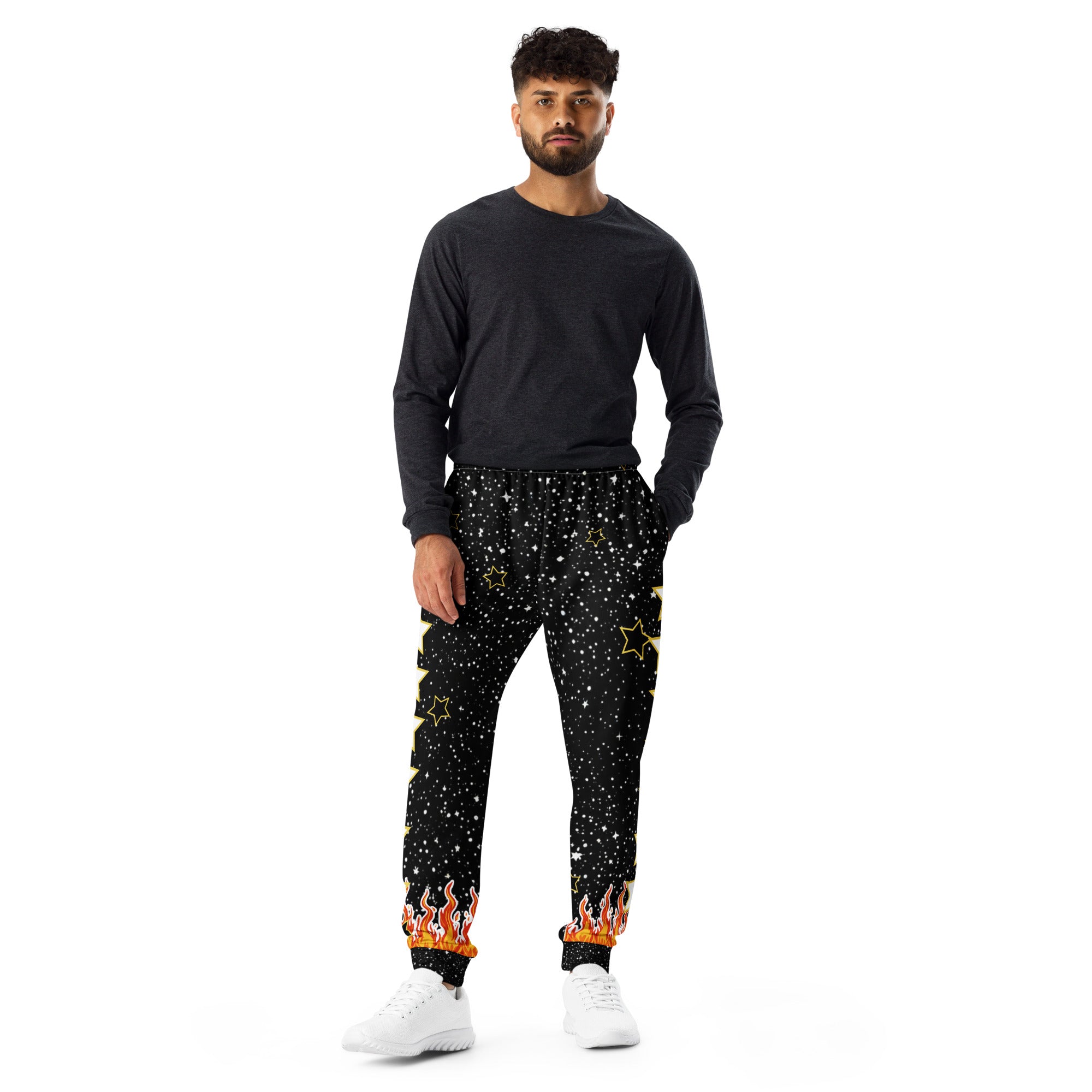 Men's Black Star Joggers