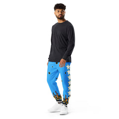 Men's Sky Blue Star Joggers