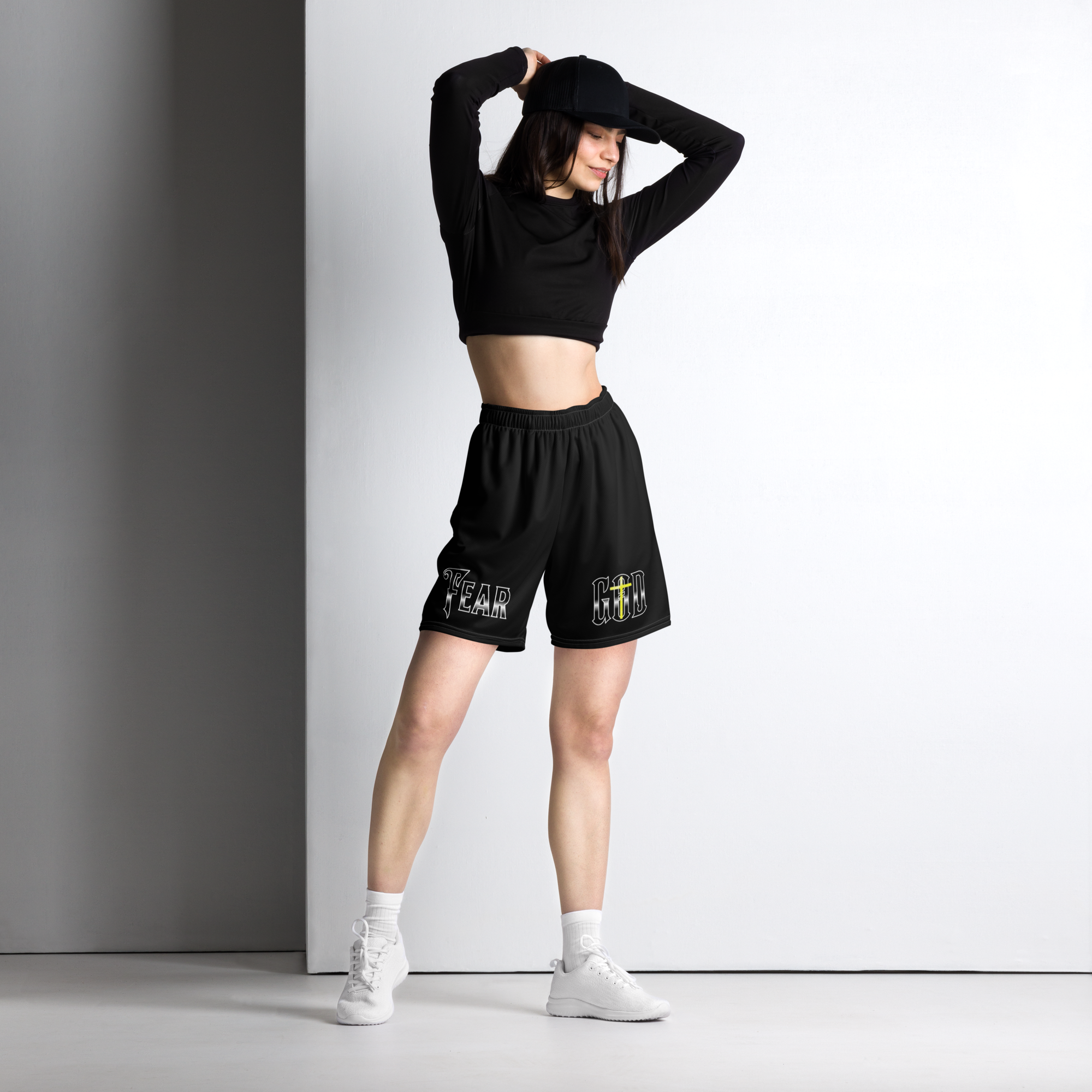 Fear God Black Unisex mesh shorts