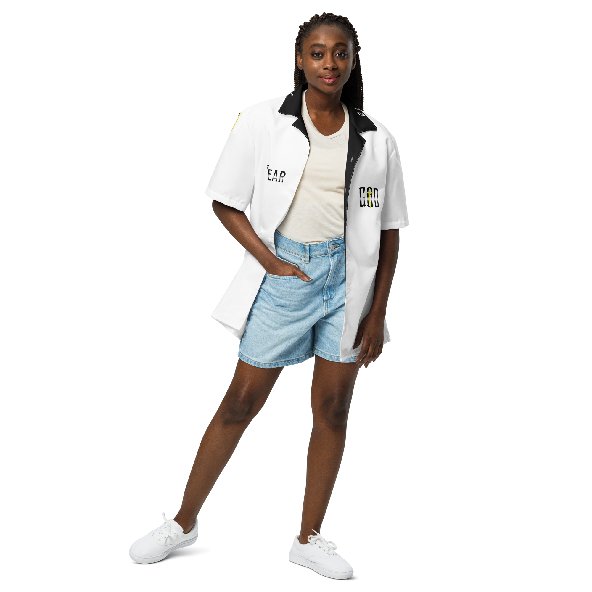 Fear God White Unisex button-Up shirt