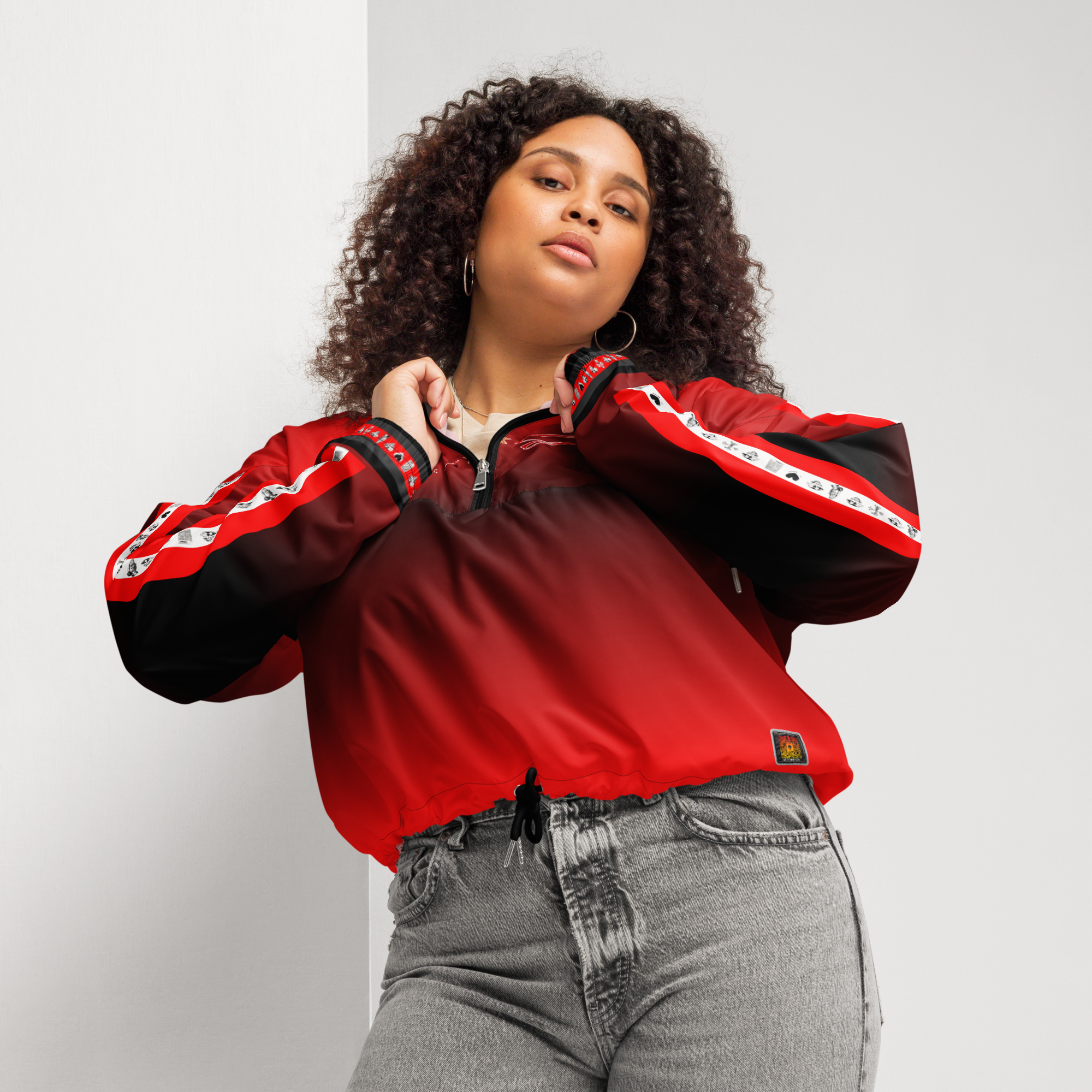 Women's Fear GOD Cropped Top WindBreaker