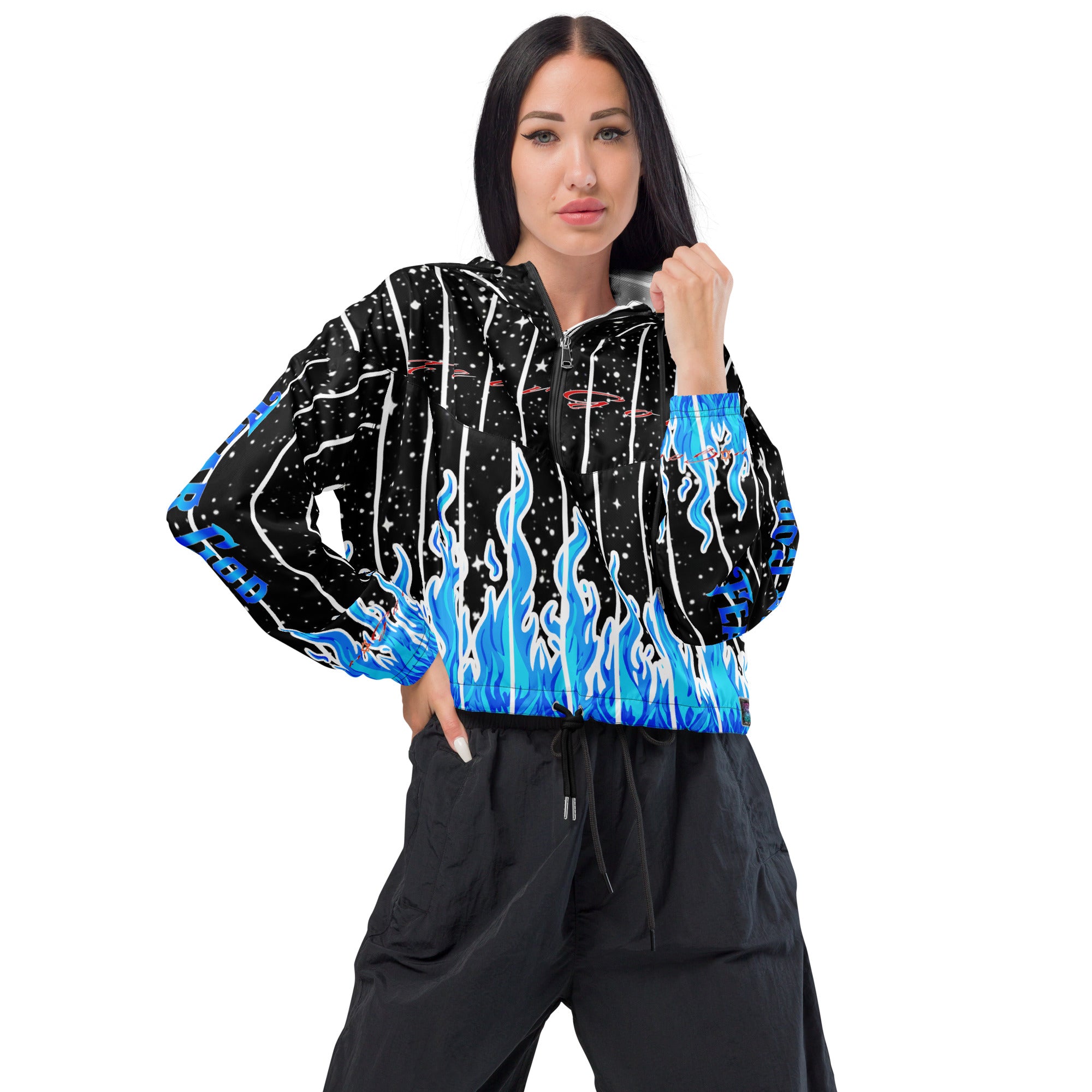Fear GOD Galaxy cropped windbreaker