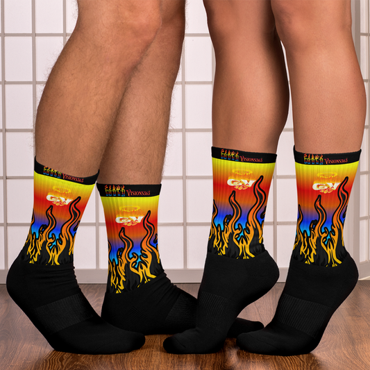 Godly Vision Flame Socks "V3"